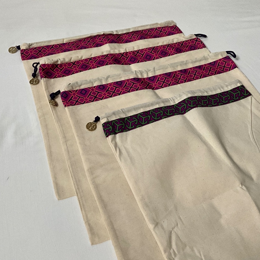 TORY BURCH Lot of 4 Draw String Dust Bags